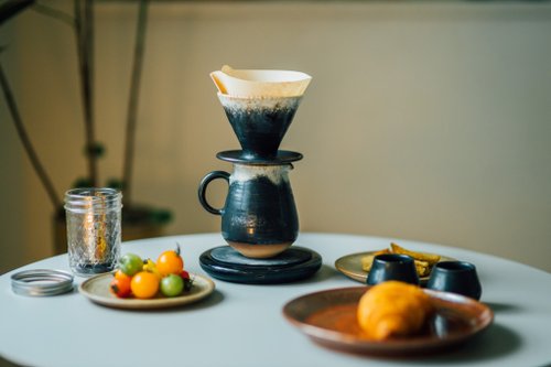 愚哲陶藝工作室 雪口系列-濾杯組