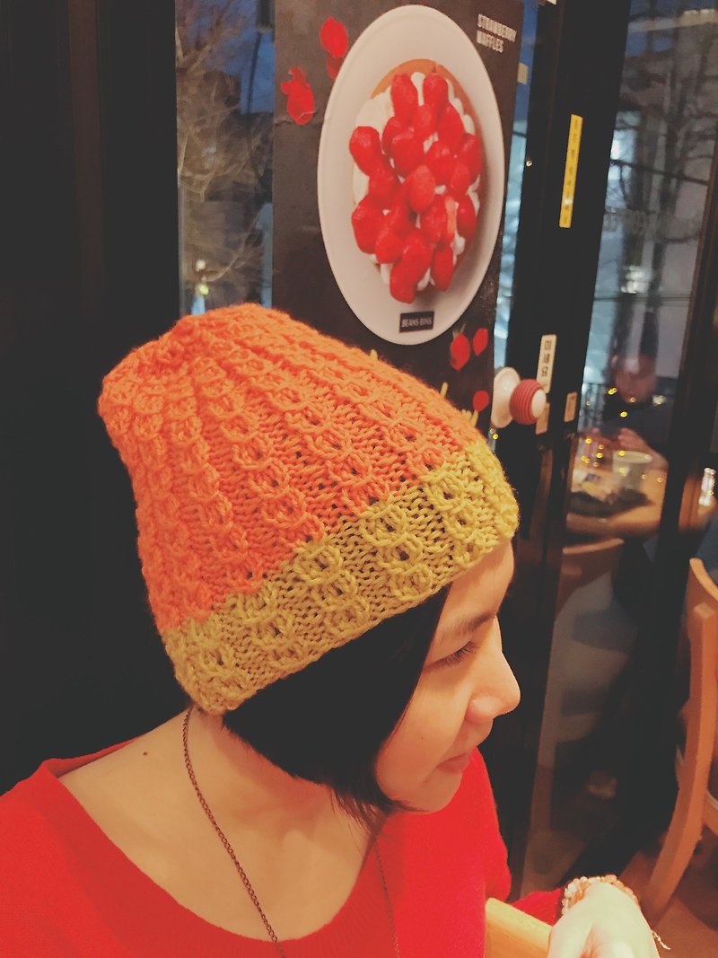 ##新年特別オファーキャンディーカラーキャップ - 帽子 - その他の素材 オレンジ