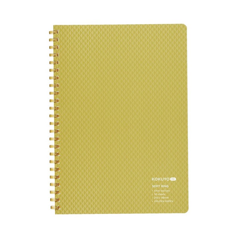 Kokuyo ME Soft Coil 50pcs 5mm Square A5-Green - Notebooks & Journals - Paper Green