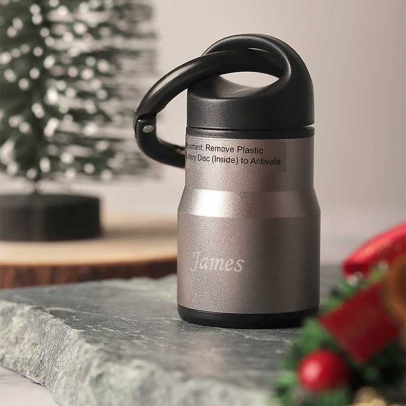 Customized Laser engraving Handbag alarm and keyring with carabiner ALARM AMIGO - อื่นๆ - โลหะ สีกากี