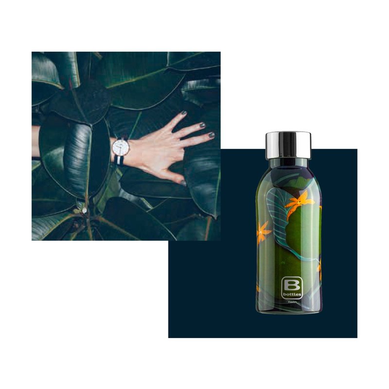 BUGATTI忘憂荷池保溫瓶350ml - 保溫瓶/保溫杯 - 其他金屬 綠色
