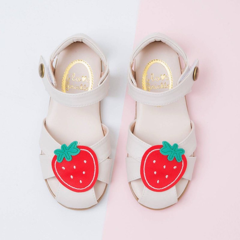 Fifi草莓牛奶涼鞋-(特價商品 僅接受退貨) - 童裝鞋 - 其他人造纖維 多色