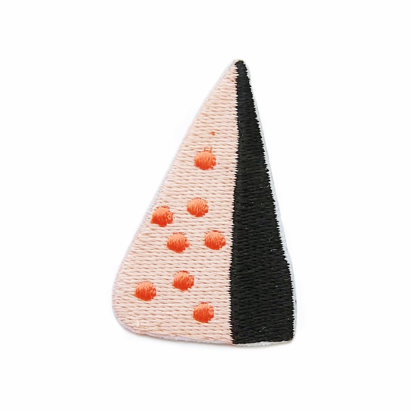 Dotty nose - embroidered patch - Badges & Pins - Thread Pink