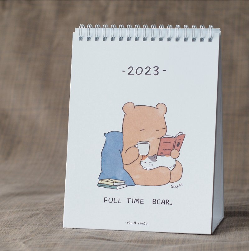 紙 年曆/桌曆 白色 - 2023 Lamud the bear Desk Calendar