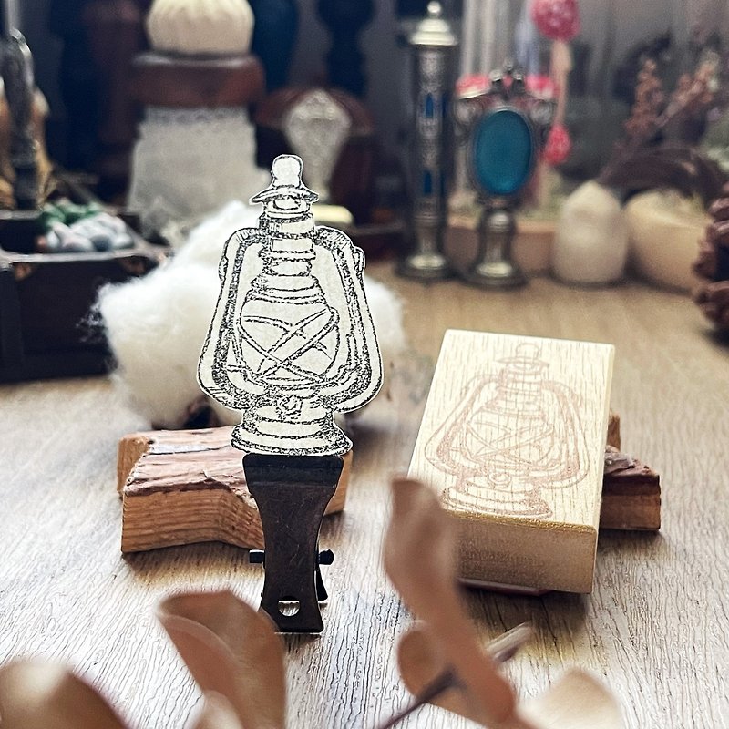 Hand- drawn stamp Magic oil lamp - ตราปั๊ม/สแตมป์/หมึก - ไม้ 