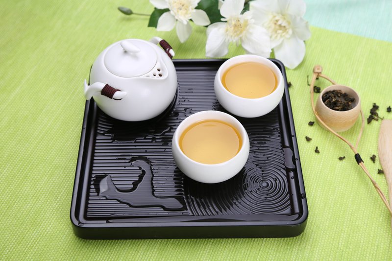 和式方型乾泡盤 - 茶壺/茶杯/茶具 - 木頭 黑色