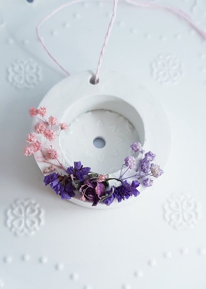 [MissFeng] hand made rose wreath diffused stone - with packaging - Christmas exchange gift - Fragrances - Other Materials 