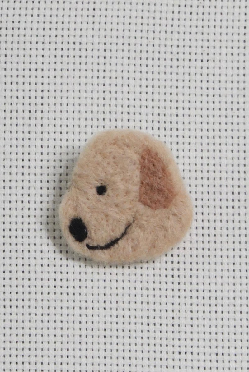 Fast shippingl Dog Wool Felt Pin Original Wool Felt Brooch Puppy Brooch Cute Brooch - Brooches - Wool Multicolor