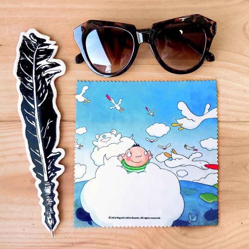 A-market big mud glasses cloth-08 seabird friends, AMK-BSLC00108 - Eyeglass Cases & Cleaning Cloths - Polyester Multicolor