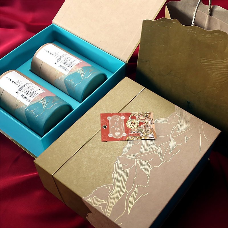 [Tea Gift Box] Shanlinxi Oolong Tea-Tea 300g (150g x 2 cans/box) - ชา - กระดาษ 
