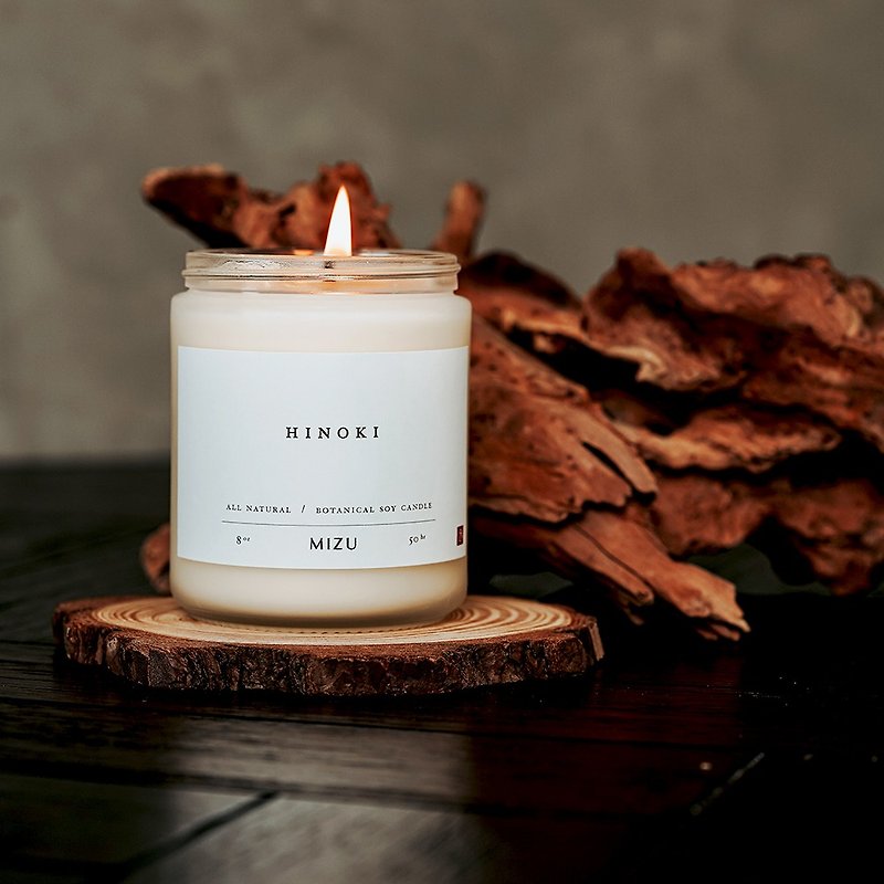 [24-hour fast shipping] American MIZU handmade situational scented candle-Hinoki - Fragrances - Wax 