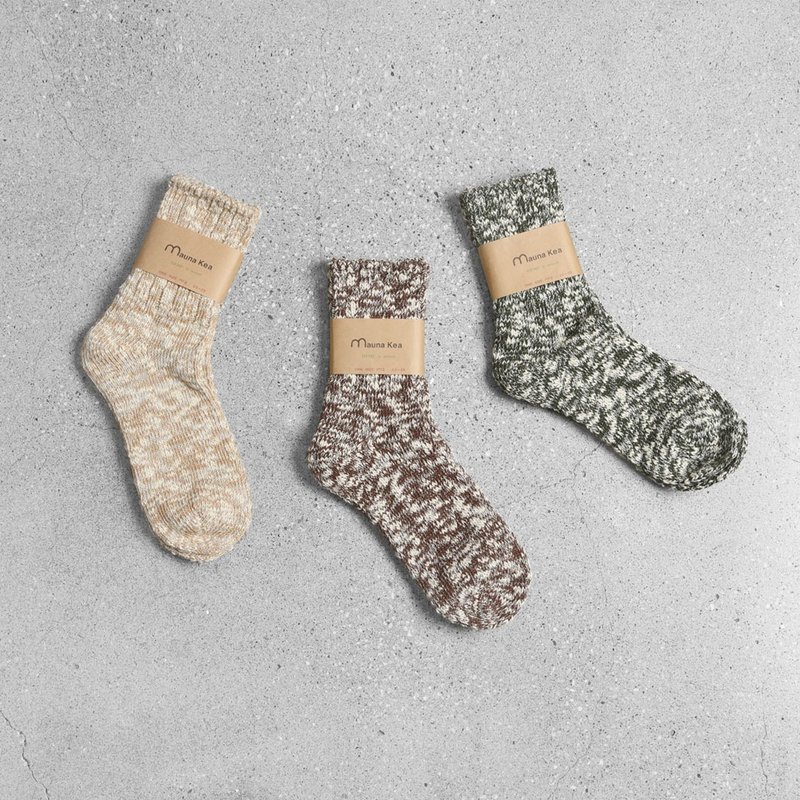 Mauna Kea Socks - ถุงเท้า - ผ้าฝ้าย/ผ้าลินิน หลากหลายสี