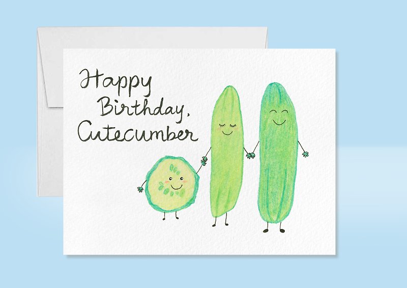 Punny Birthday Card, Son Birthday Card, Daughter Birthday Card, Hand Painted - Cards & Postcards - Paper 