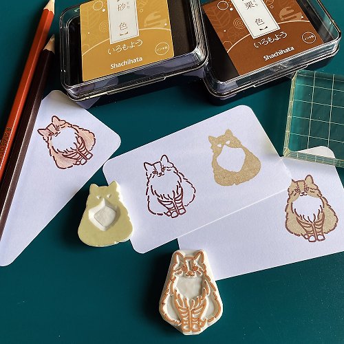 apus-box Apu手工章 定制化可爱绘本风宠物猫猫印章 礼品 【客制化礼物】