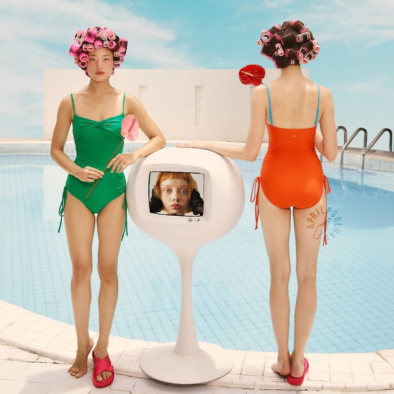 Aprilpoolday Swimwear / ZORA ONE PIECE - ชุดว่ายน้ำผู้หญิง - วัสดุอื่นๆ หลากหลายสี