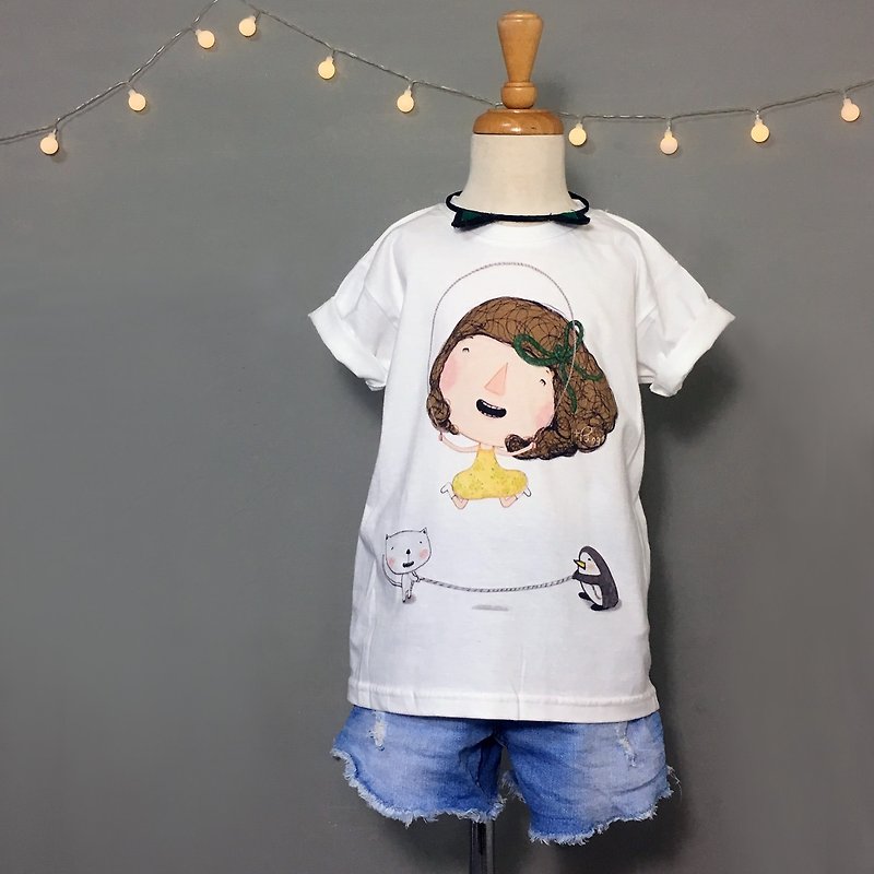 Children's cotton T-shirt \Dolly - เสื้อผู้หญิง - ผ้าฝ้าย/ผ้าลินิน 