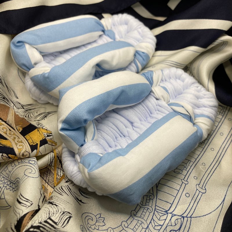 Ashinaka zori half-sized cloth Indoor Slippers - Indoor Slippers - Eco-Friendly Materials Blue