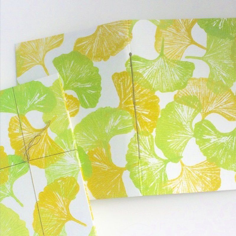 Ginkgo leaf notebook hand book - Notebooks & Journals - Paper Green
