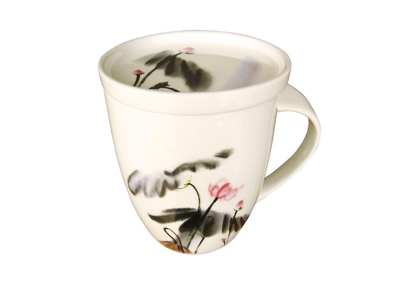 Xu Zhongying_He Yi Mark Cover Cup - แก้วมัค/แก้วกาแฟ - เครื่องลายคราม 