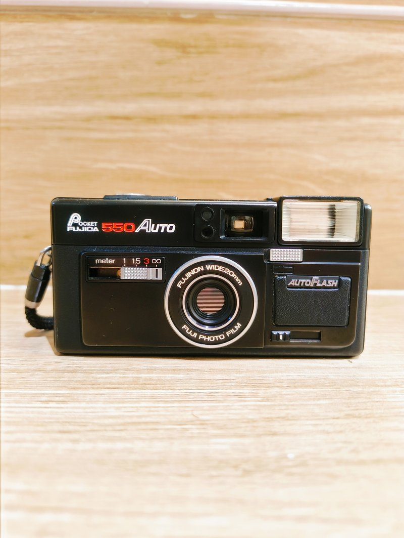 [110 film camera] 70% new spy camera Fujica Pocket 550 Auto film - กล้อง - พลาสติก สีดำ