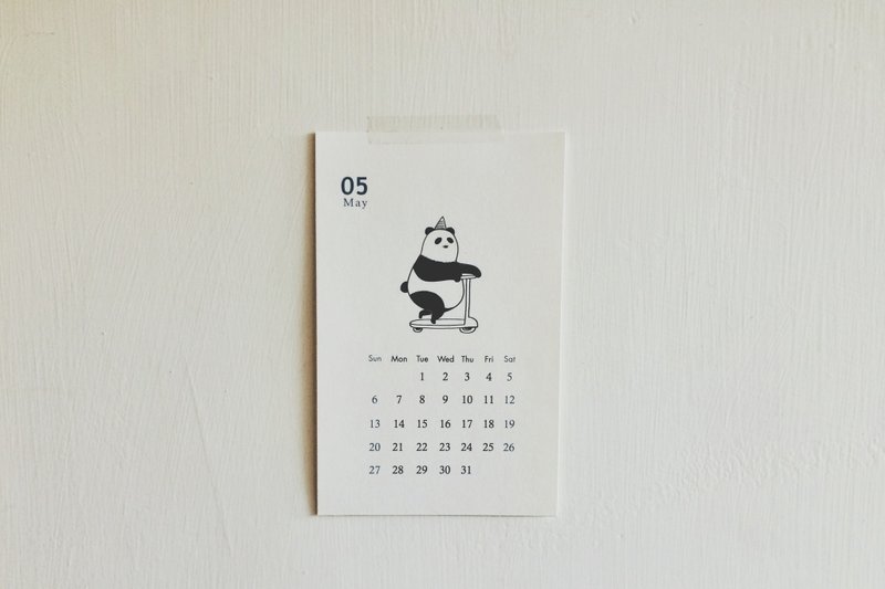 2018動物慶生月曆- 想成為＿的日子 - 日曆/月曆/年曆 - 紙 藍色