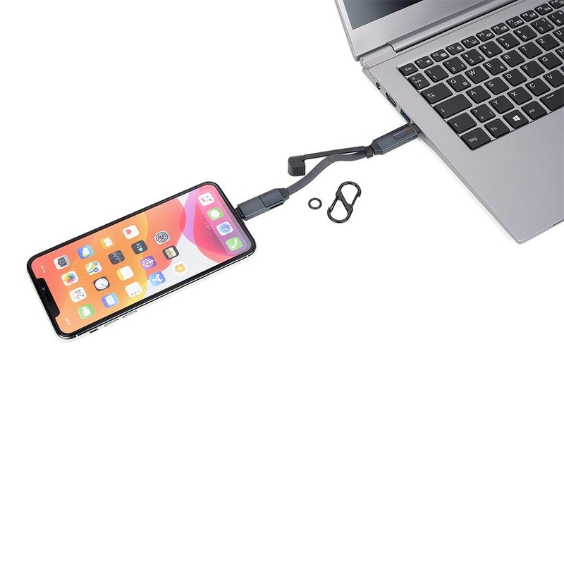 【入職入學禮物】SPEEDY TO GO 隨行高速充電傳輸線 - 行動電源/充電線 - 尼龍 黑色
