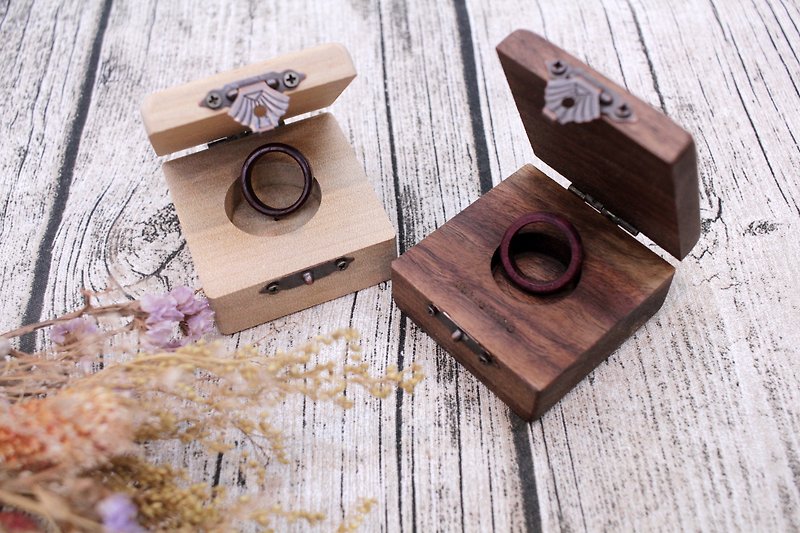 Handmade activity-wooden ring (including ring box/one-person class/small class teaching) - งานฝีมือไม้/ไม้ไผ่ - ไม้ 