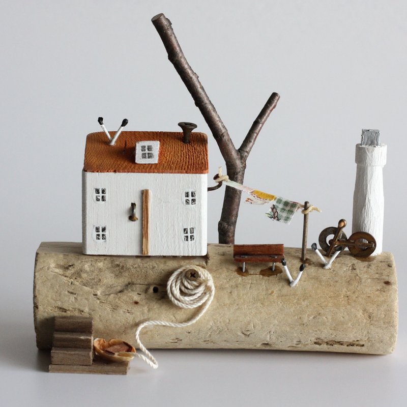 Driftwood interior - The sound of the waves and seagulls - W498 - ของวางตกแต่ง - ไม้ 