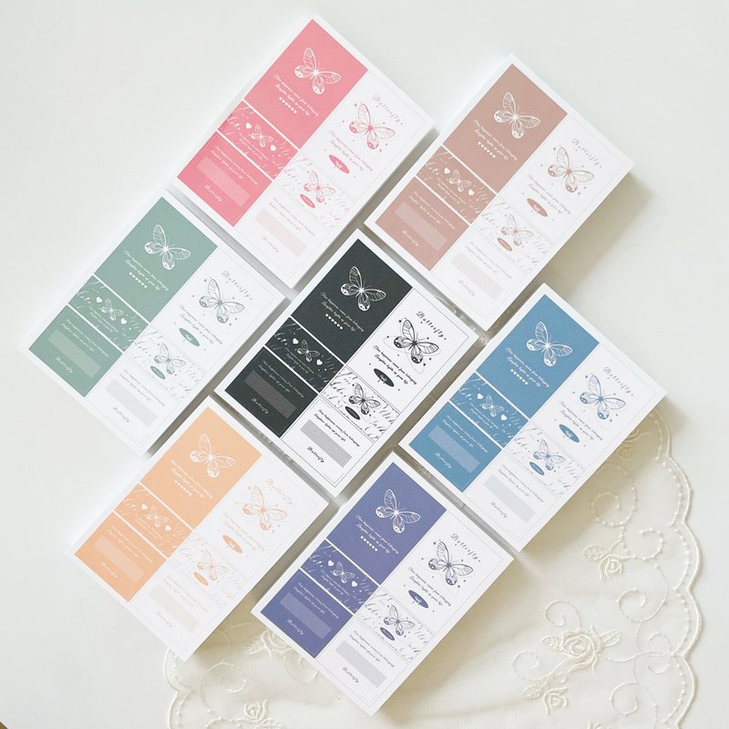 Emotional butterfly label scrapbook notepads paper - 便條紙/便利貼 - 紙 