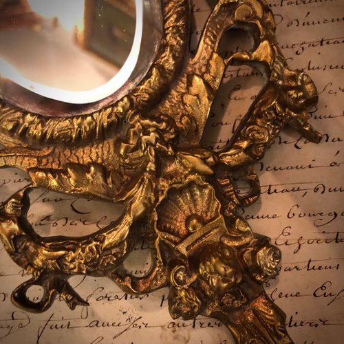 アール・ヌーヴォー　壁掛け鏡 アールヌーボーウォールミラー - WESTWOOD ANTIQUES