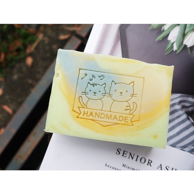 【皂章A51】窗台貓 Handmade Soap Stamp 貓咪是我朋友 - 蠟燭/香氛/手工皂 - 壓克力 