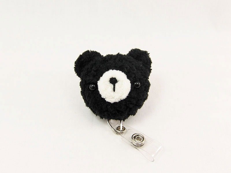 Black Bear - Bear - Ticket Holder - Easy Card - ID & Badge Holders - Polyester Black