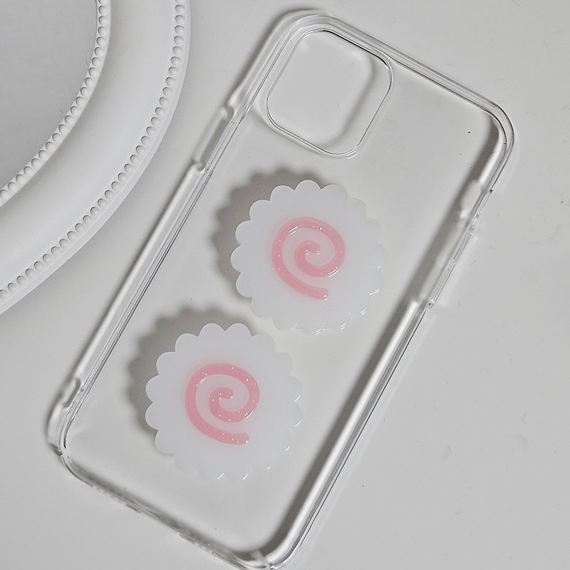 なるとまき 竜巻型おでん iPhone ギャラクシーケース - スマホケース - その他の素材 ピンク