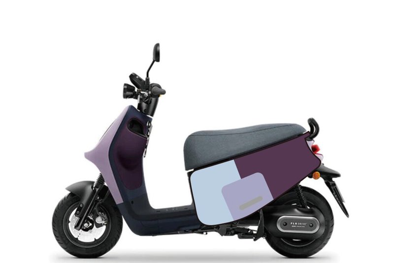 BLR gogoro body styling case iD198 - อื่นๆ - เส้นใยสังเคราะห์ สีม่วง