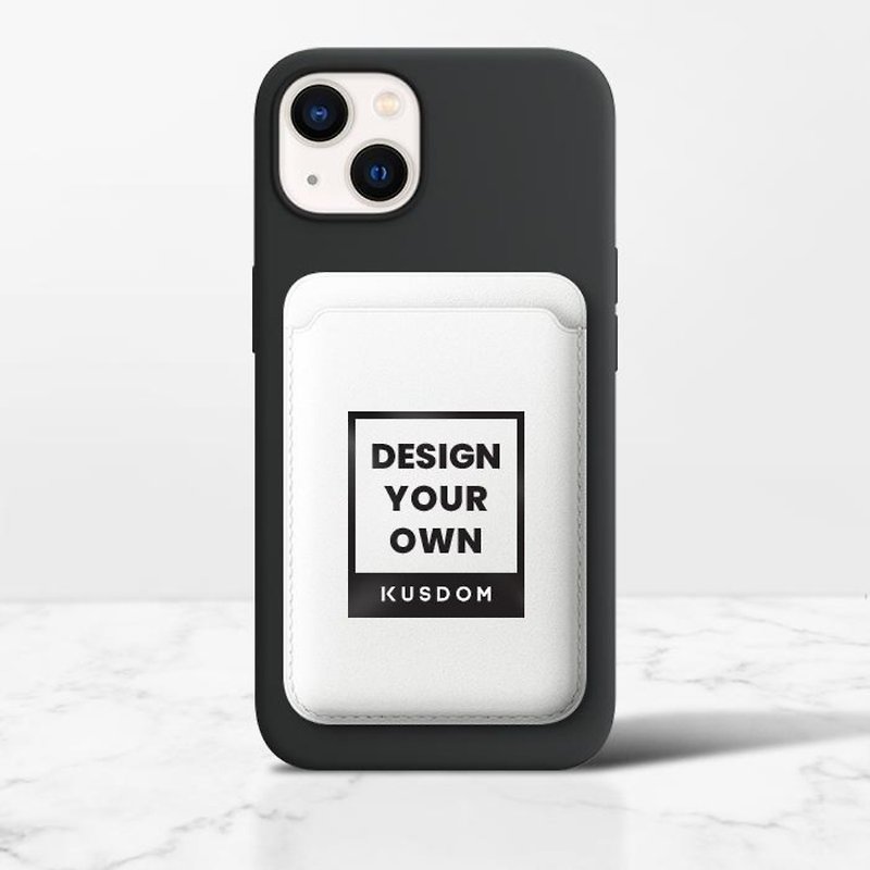 【客製化禮物】iPhone磁吸卡包│手機周邊/卡包 - 手機配件 - 人造皮革 多色
