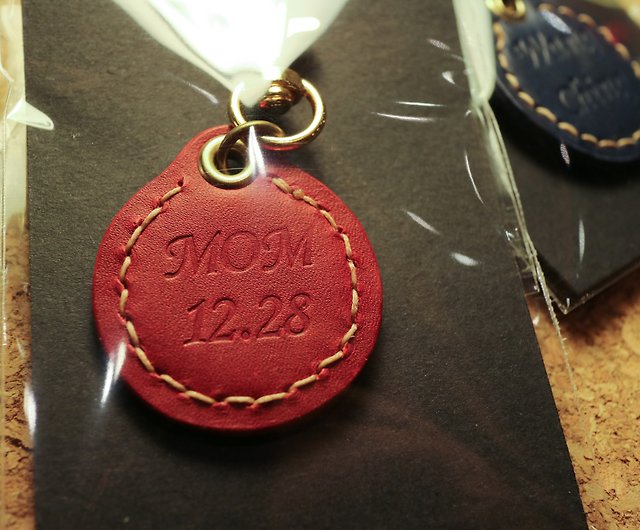 Genuine Leather - Medal Red