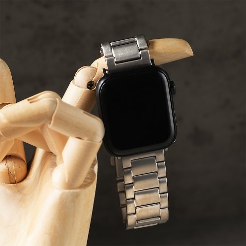 W.WEAR 時間穿搭 Apple watch - 鈦金屬 蘋果專用錶帶