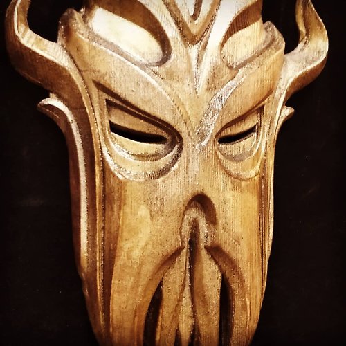 Amberwood39 Miraak Skyrim Mask, Dragonborn Mask, TES5 mask, The elder scrolls, TES, Mask