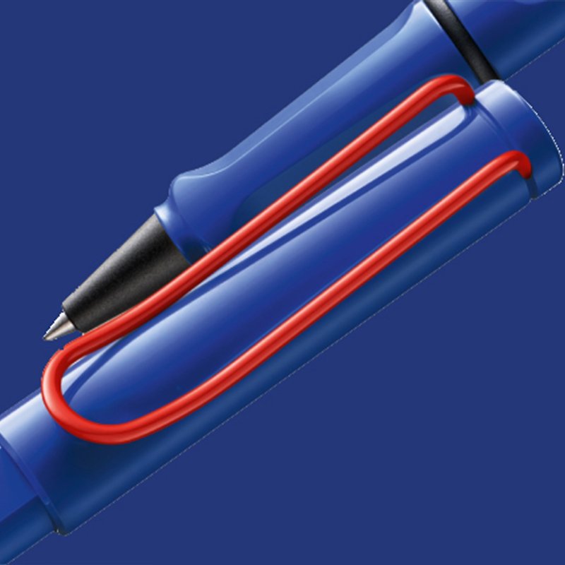 LAMY ballpoint pen / safari hunter series - limited [global exclusive] - blue red - ไส้ปากกาโรลเลอร์บอล - พลาสติก 