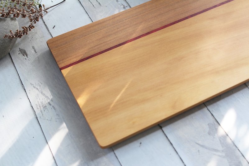 Handmade wooden tray tray / African mahogany, hardwood _ limited edition - จานเล็ก - ไม้ สีนำ้ตาล