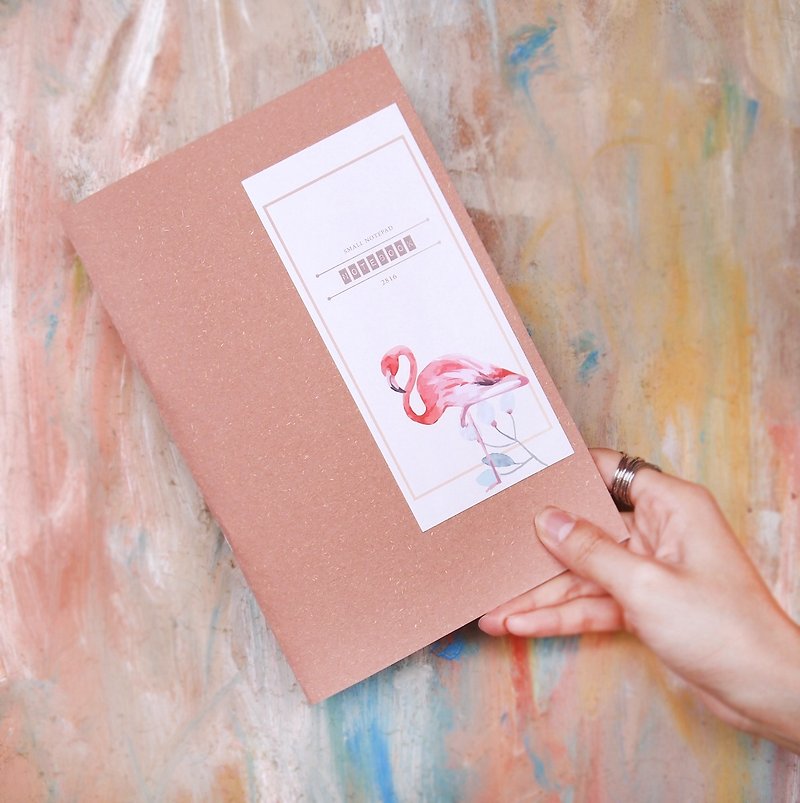 2816 Exclusive Cover Sticker/ Little Flamingo - สติกเกอร์ - กระดาษ สึชมพู
