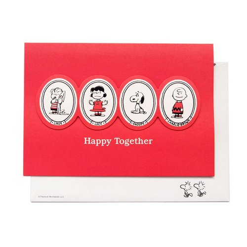 205剪刀石頭紙 Snoopy日本卡片 快樂在一起【Hallmark-Peanuts多用途】