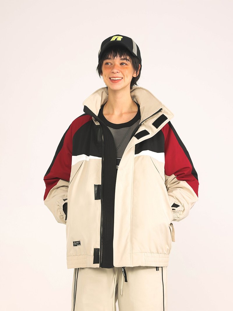 UNVESNO迷路市中心 情侶復古vintage機能運動棉服保暖棉襖CT-2165 - 男夾克/外套 - 其他材質 灰色