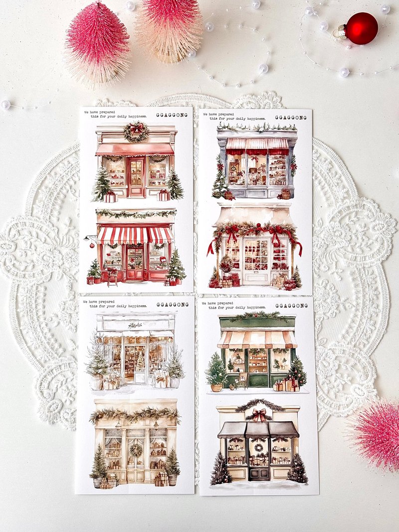 Christmas Shop Sticker - 貼紙 - 紙 