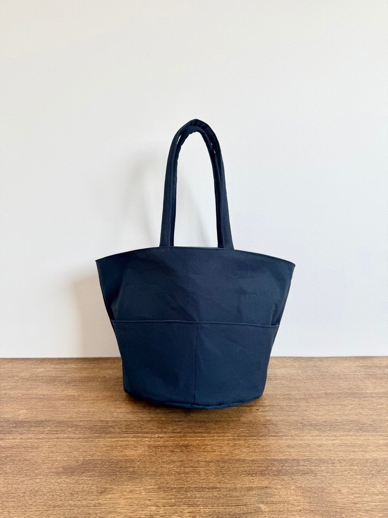 Bucket Tote, No. 11 Canvas, Large Capacity - 側背包/斜孭袋 - 棉．麻 藍色