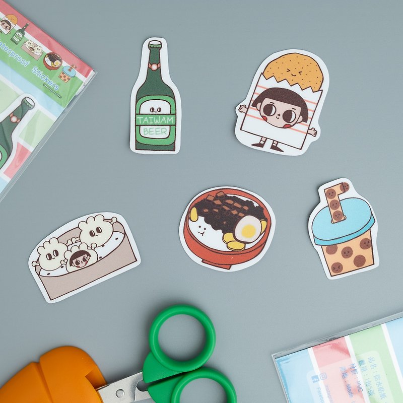 Sticker Set / Taiwanese cuisine - Stickers - Paper Multicolor