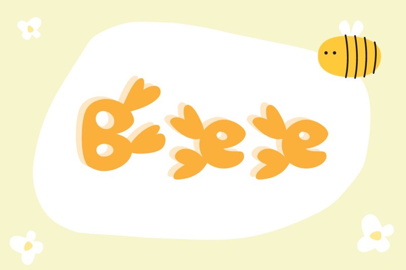 Bee font - 字體設計 - 其他材質 