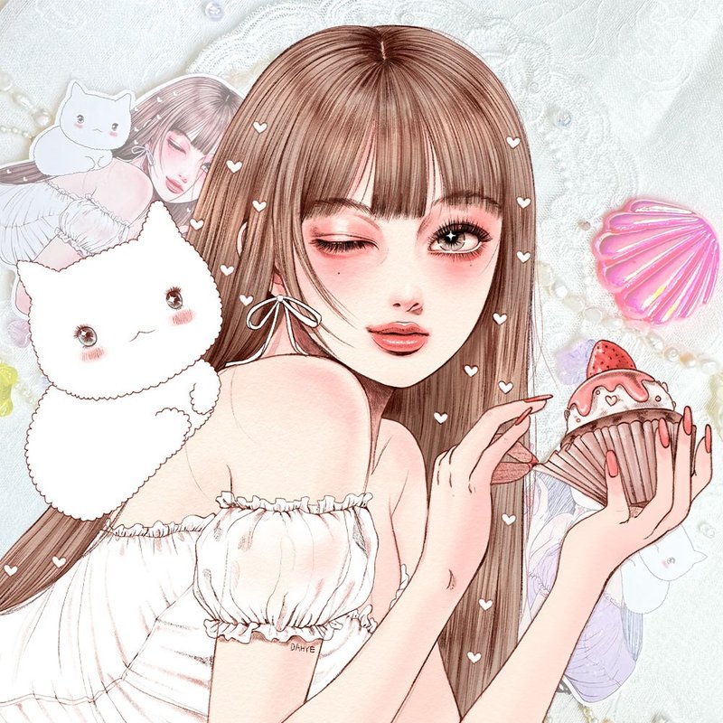 Hina sticker - 貼紙 - 紙 多色