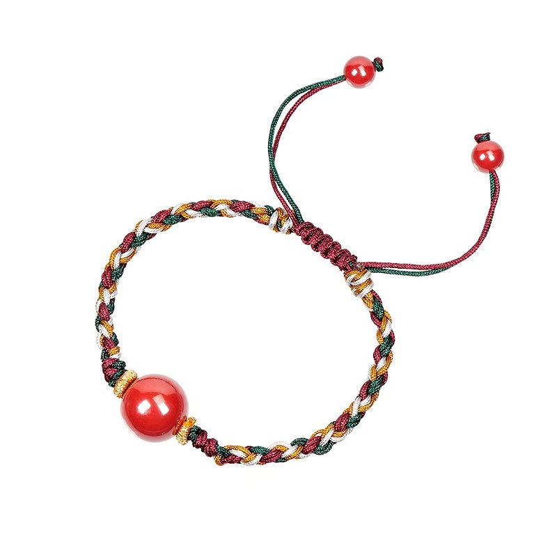 Cinnabar 12mm Bracelet - Bracelets - Semi-Precious Stones Multicolor