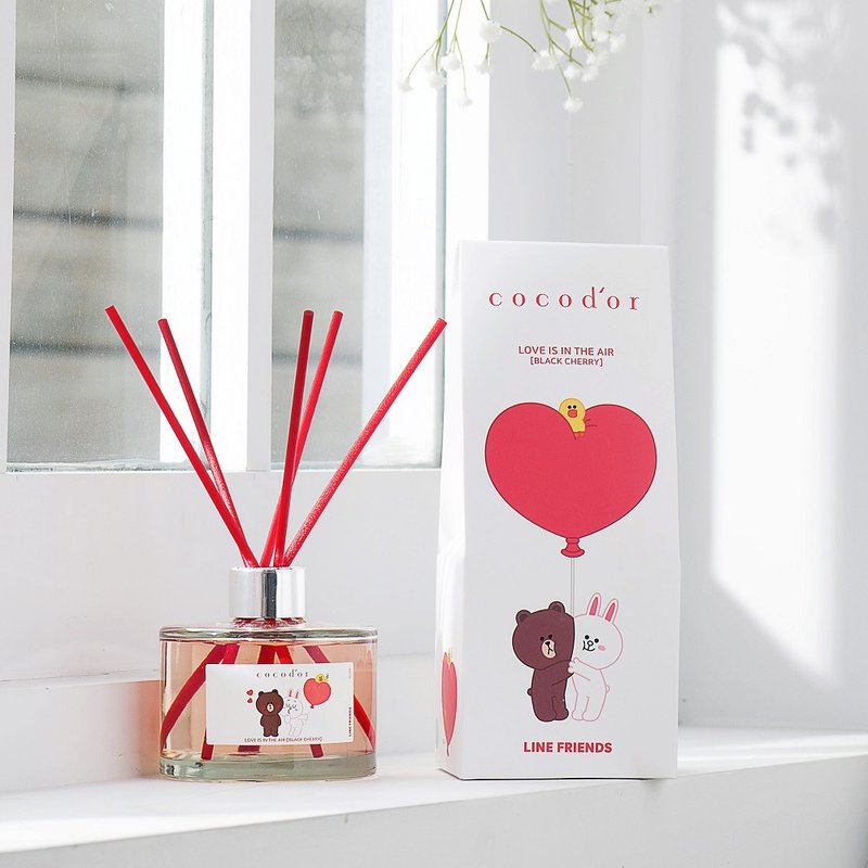 cocodor-LINE FRIENDS Xiongda and good friends series diffuser bottle 200ml-Love is everywhere - น้ำหอม - แก้ว สีแดง